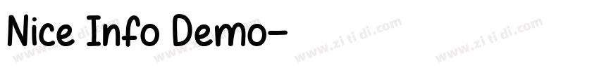 Nice Info Demo字体转换